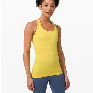 Yellow lululemon swiftly tech tank
